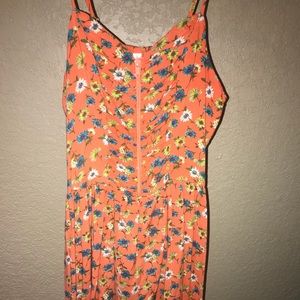 Orange Flowered Sundress